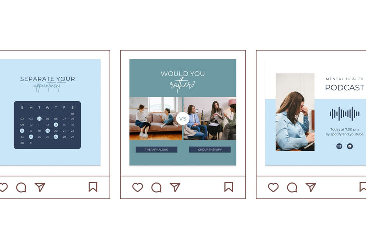 Ladystrategist 30 Therapist Instagram Engagement Post Canva Templates instagram canva templates social media templates etsy free canva templates