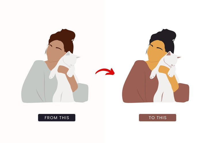 Ladystrategist 30 Unique Female Pet Cats Illustrations Fully Editable in Canva instagram canva templates social media templates etsy free canva templates