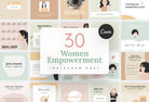 Ladystrategist 30 Women Empowerment Instagram Post Canva Templates instagram canva templates social media templates etsy free canva templates