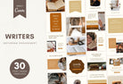 Ladystrategist 30 Writers Instagram Engagement Posts instagram canva templates social media templates etsy free canva templates