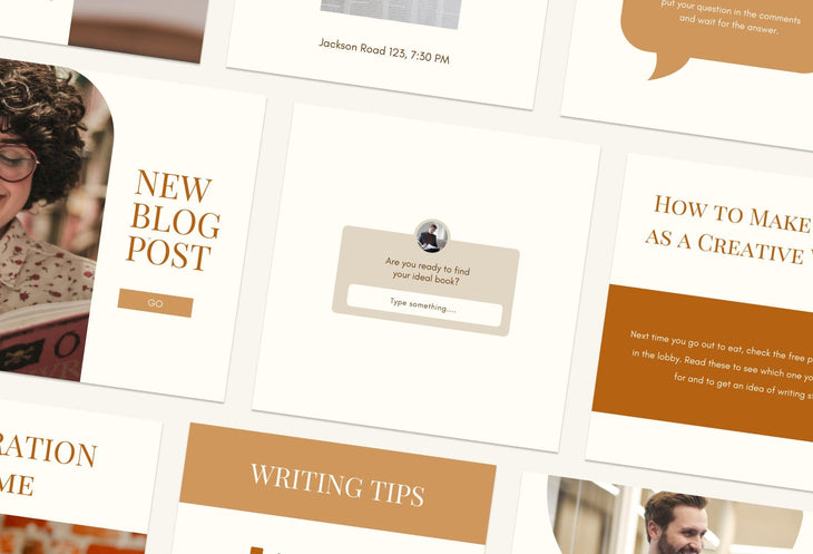 Ladystrategist 30 Writers Instagram Engagement Posts instagram canva templates social media templates etsy free canva templates