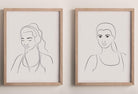 Ladystrategist 50 Outline Female Illustrations - Fully Editable in Canva instagram canva templates social media templates etsy free canva templates