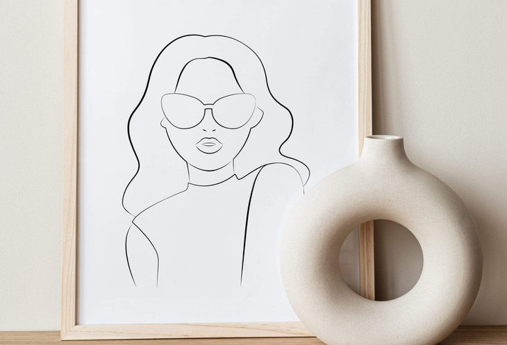 Ladystrategist 50 Outline Female Illustrations - Fully Editable in Canva instagram canva templates social media templates etsy free canva templates