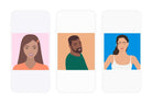Ladystrategist 50 People Portraits Illustrations - Fully Editable in Canva instagram canva templates social media templates etsy free canva templates