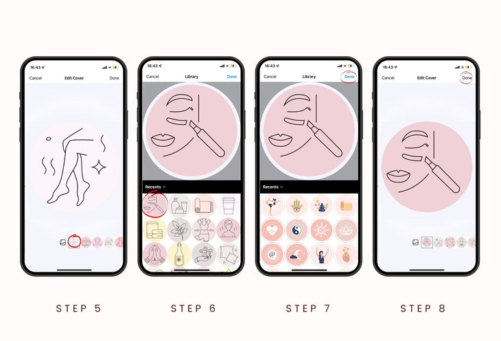 Ladystrategist 50 Wellness Instagram Story Highlight Covers Canva Templates instagram canva templates social media templates etsy free canva templates