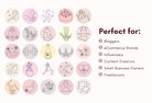Ladystrategist 50 Wellness Instagram Story Highlight Covers Canva Templates instagram canva templates social media templates etsy free canva templates