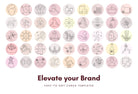 Ladystrategist 50 Wellness Instagram Story Highlight Covers Canva Templates instagram canva templates social media templates etsy free canva templates