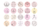 Ladystrategist 50 Wellness Instagram Story Highlight Covers Canva Templates instagram canva templates social media templates etsy free canva templates