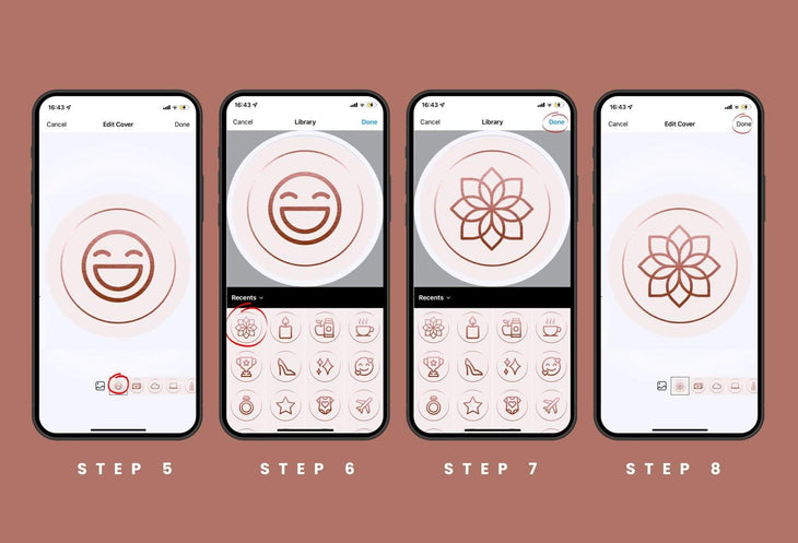 Ladystrategist 90 Essential Instagram Story Highlight Covers - Rose Gold instagram canva templates social media templates etsy free canva templates