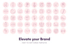 Ladystrategist 90 Lifestyle Pastel Instagram Story Highlight Covers instagram canva templates social media templates etsy free canva templates