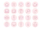 Ladystrategist 90 Lifestyle Pastel Instagram Story Highlight Covers instagram canva templates social media templates etsy free canva templates