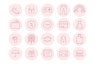 Ladystrategist 90 Lifestyle Pastel Instagram Story Highlight Covers instagram canva templates social media templates etsy free canva templates