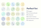 Ladystrategist 90 Wellness Pastel Instagram Story Highlight Covers instagram canva templates social media templates etsy free canva templates