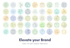 Ladystrategist 90 Wellness Pastel Instagram Story Highlight Covers instagram canva templates social media templates etsy free canva templates