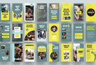 Ladystrategist 97 Done-for-You Fitness Instagram Stories Canva Templates - Dark Cyan instagram canva templates social media templates etsy free canva templates
