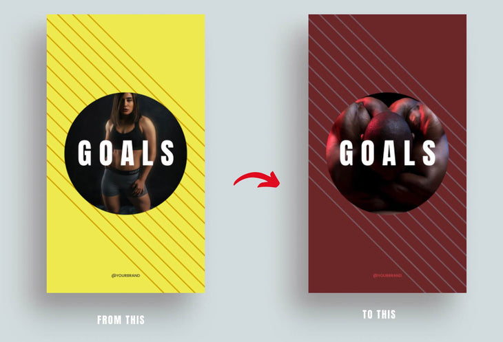 Ladystrategist 97 Done-for-You Fitness Instagram Stories Canva Templates - Dark Cyan instagram canva templates social media templates etsy free canva templates