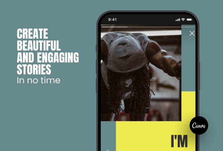 Ladystrategist 97 Done-for-You Fitness Instagram Stories Canva Templates - Dark Cyan instagram canva templates social media templates etsy free canva templates