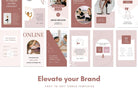Ladystrategist 97 Done-for-You Yoga Instagram Stories Canva Templates Rose instagram canva templates social media templates etsy free canva templates