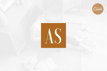 Ladystrategist Shop DIY AS Blogger Brand Logo Canva Template instagram canva templates social media templates etsy free canva templates