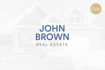 Ladystrategist Shop DIY John Real Estate Brand Logo Canva Template instagram canva templates social media templates etsy free canva templates