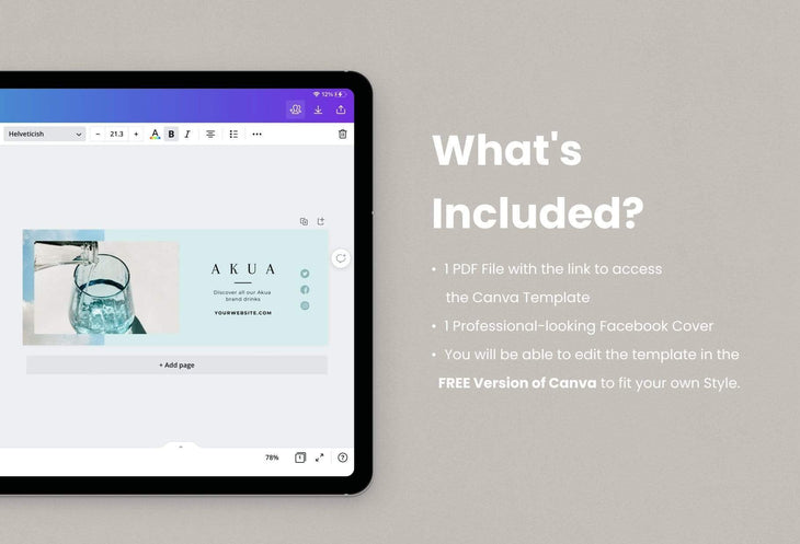 Ladystrategist Akua Facebook Cover Canva Template instagram canva templates social media templates etsy free canva templates
