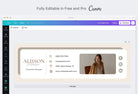 Ladystrategist Alisson Email Signature Template Editable Canva Template Rose Gold instagram canva templates social media templates etsy free canva templates