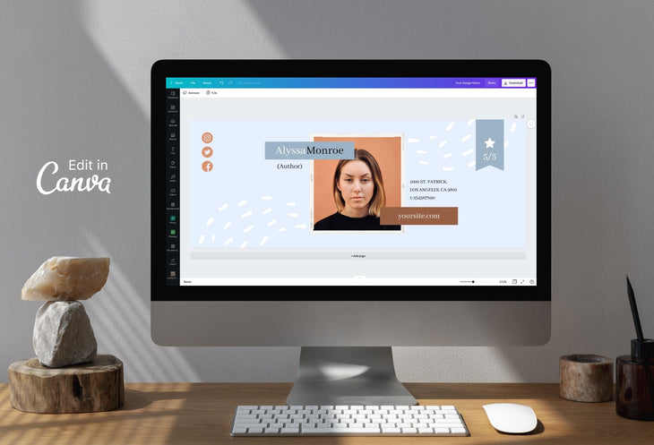 Ladystrategist Alyssa Facebook Cover Canva Template instagram canva templates social media templates etsy free canva templates