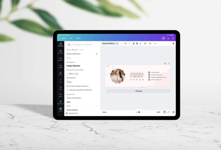 Ladystrategist Amanda Email Signature Template Editable Canva Template Rose Gold instagram canva templates social media templates etsy free canva templates