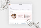 Ladystrategist Amanda Email Signature Template Editable Canva Template Rose Gold instagram canva templates social media templates etsy free canva templates