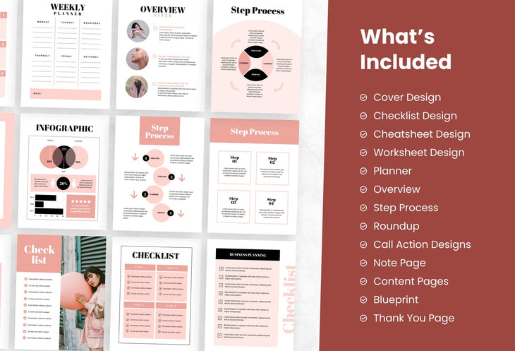 Ladystrategist Amelia Lead Magnet Editable Canva Template instagram canva templates social media templates etsy free canva templates