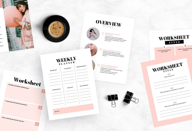 Ladystrategist Amelia Lead Magnet Editable Canva Template instagram canva templates social media templates etsy free canva templates