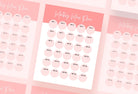 Ladystrategist American Pink Monthly Meal Plan Calendar Printable and Editable Canva Template instagram canva templates social media templates etsy free canva templates