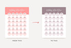 Ladystrategist American Pink Monthly Meal Plan Calendar Printable and Editable Canva Template instagram canva templates social media templates etsy free canva templates