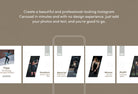 Ladystrategist Arya Fitness 6-Page Carousel Canva Template instagram canva templates social media templates etsy free canva templates