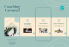 Ladystrategist Ava Coaching 6-Page Carousel Canva Template instagram canva templates social media templates etsy free canva templates