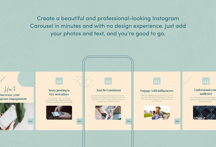 Ladystrategist Ava Coaching 6-Page Carousel Canva Template instagram canva templates social media templates etsy free canva templates