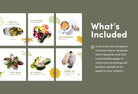 Ladystrategist Avery Food and Nutrition 6-Page Carousel Canva Template instagram canva templates social media templates etsy free canva templates