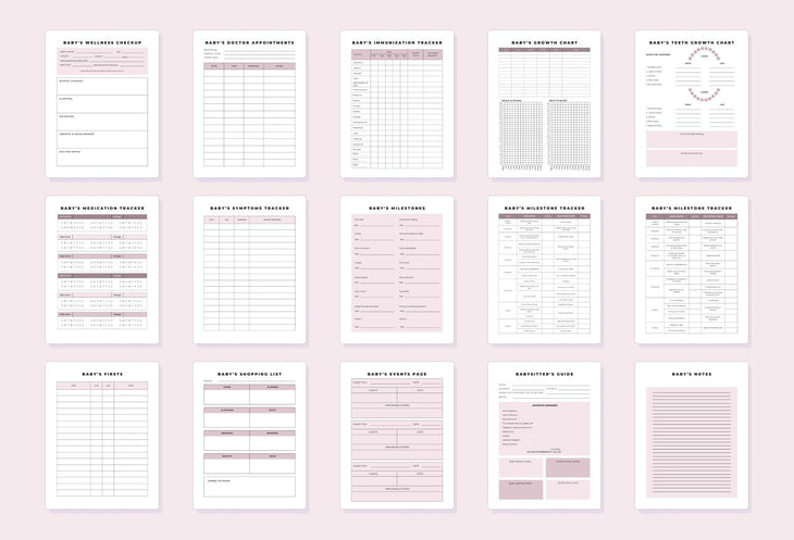 Ladystrategist Baby Boy Journal Canva Template instagram canva templates social media templates etsy free canva templates