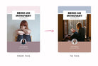 Ladystrategist Being an Introvert Planner Canva Template A4 Size instagram canva templates social media templates etsy free canva templates