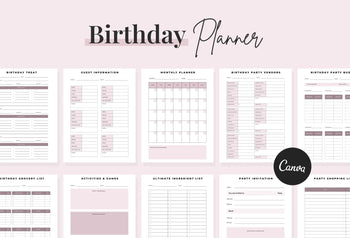 Ladystrategist Birthday Planner Canva Template instagram canva templates social media templates etsy free canva templates