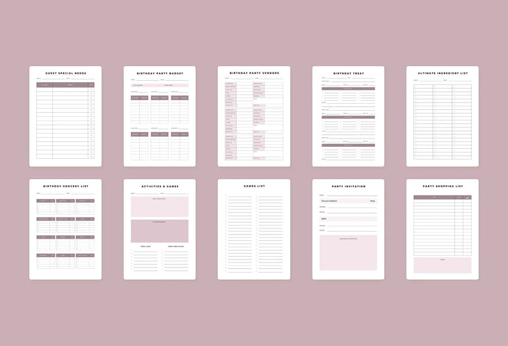 Ladystrategist Birthday Planner Canva Template instagram canva templates social media templates etsy free canva templates