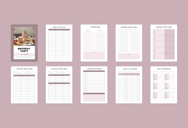 Ladystrategist Birthday Planner Canva Template instagram canva templates social media templates etsy free canva templates