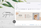 Ladystrategist Brenda Email Signature Template Editable Canva Template Rose Gold instagram canva templates social media templates etsy free canva templates