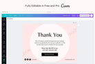 Ladystrategist Brigitte Printable Thank You Card Packaging Insert Note Canva Template instagram canva templates social media templates etsy free canva templates