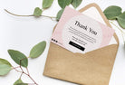 Ladystrategist Brigitte Printable Thank You Card Packaging Insert Note Canva Template instagram canva templates social media templates etsy free canva templates