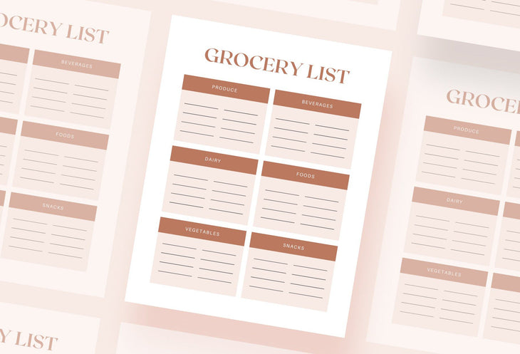 Ladystrategist Bristol Grocery List Printable and Editable Canva Template instagram canva templates social media templates etsy free canva templates