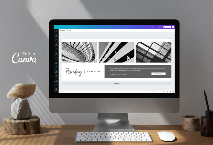 Ladystrategist Broadway Studio Facebook Cover for Photographers Editable Canva Template instagram canva templates social media templates etsy free canva templates