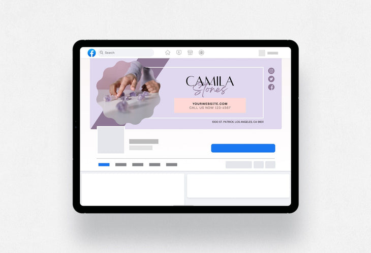 Ladystrategist Camila Facebook Cover Canva Template instagram canva templates social media templates etsy free canva templates