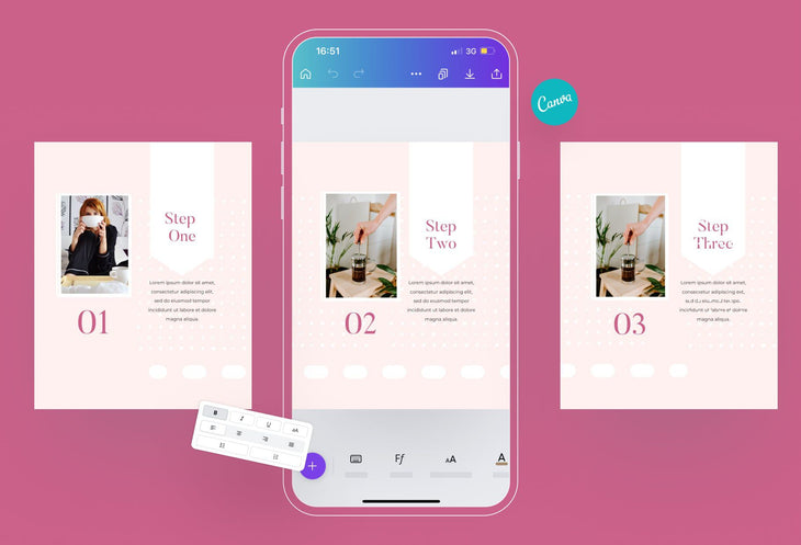 Ladystrategist Candy Carousel Instagram Engagement Booster Canva Template instagram canva templates social media templates etsy free canva templates