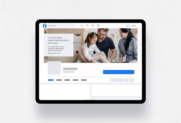 Ladystrategist Capture Facebook Cover for Photographers - Editable Canva Template instagram canva templates social media templates etsy free canva templates